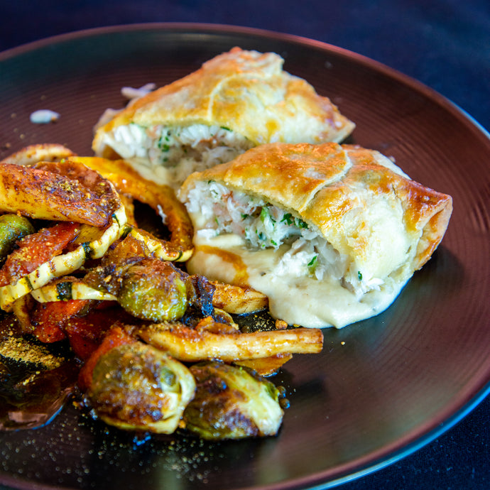 Crab-Stuffed Halibut (Thanksgiving Special)